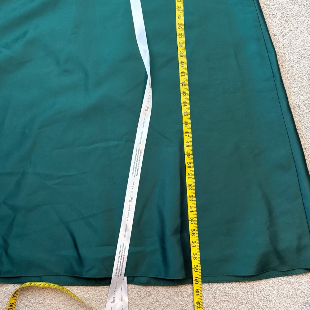 ALFRED SUNG Emerald Green Off-Shoulder Maxi Dress - Picture 7 of 7